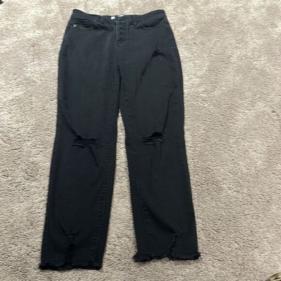 Kancan distressed black skinnies size 7/27 - Picture 1 of 6